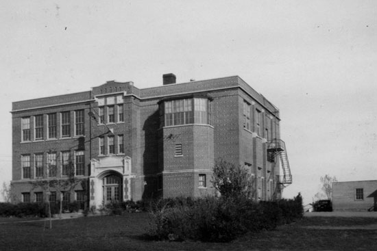 James Whitcomb Riley Elementary School, annex on the right
