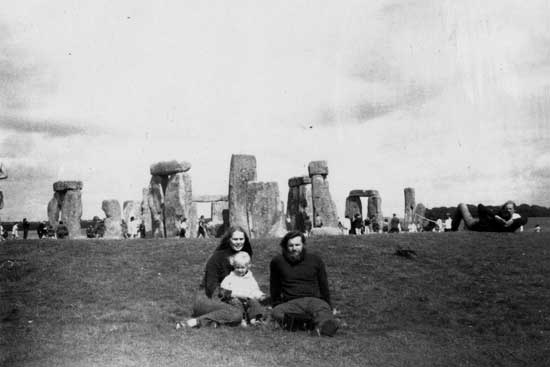 Thorpe family at Stonehenge