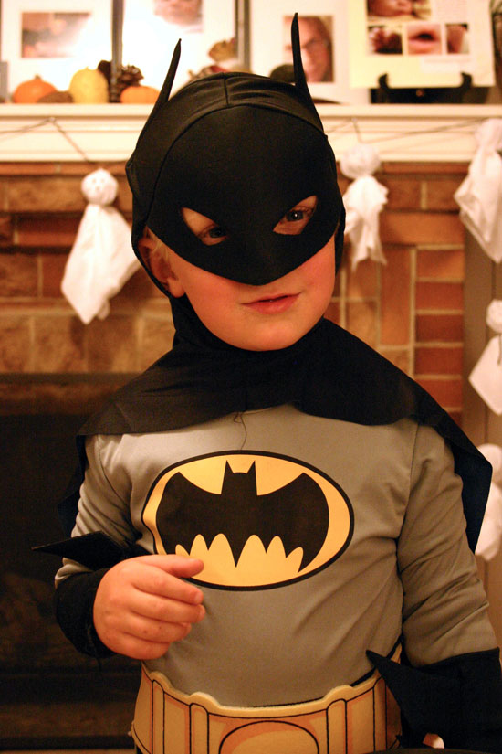 Wyatt as Batman, Halloween 2008